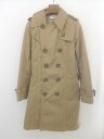 ◇ ◎ E hyphen world gallery PEACE ウエストベルト付き 長袖 コート ベージュ系 レディース E 【中古】