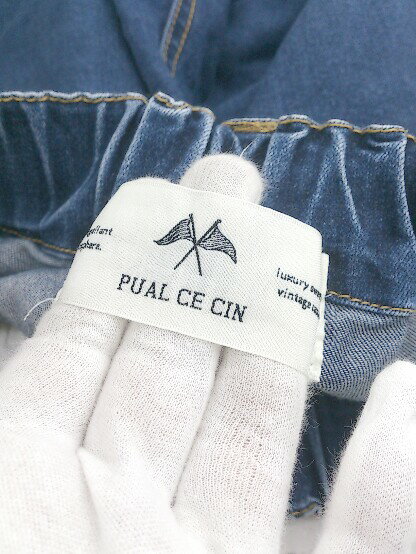 ◇ pual ce cin ピュアルセシ ウエストゴム パンツ サイズF ネイビー レディース P 【中古】