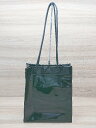 ◇ NEUNA ヌナ スクエア 無地 マグネットボタン シンプル トート バッグ ブラック レディース メンズ E 【中古】