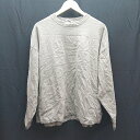 ◇ FREAK'S STORE フリークスストア クルーネック 無地 シンプル 長袖 ロングTシャツ サイズS ブラウン系 メンズ E 【中古】