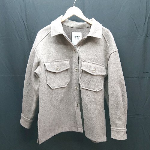 ◇ PAGEBOY ページボーイ 起毛 ボタン 胸ポケット シンプル 長袖 ジャケット サイズF ブラウン系 レディース E 【中古】
