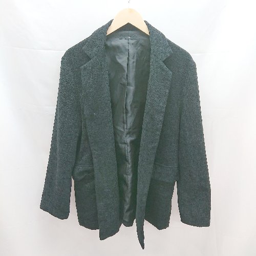 ◇ EMODA エモダ 起毛 裏地 シンプル ケーブル 長袖 ジャケット サイズF ネイビー系 レディース E 【中古】