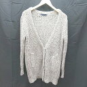 ◇ ZARA ザラ フロントボタン ケーブル ニット 秋冬 長袖 カーディガン サイズUSA M ブラウン系 メンズ E 【中古】