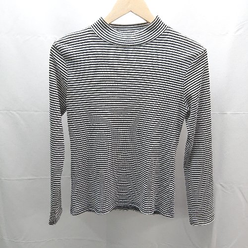 ◇ JILLSTUART ボーダー ハイネック カジュアル シンプル 長袖 カットソー サイズFR ブラック ホワイト レディース E 【中古】 ◇ JILLSTUART ボーダー ハイネック カジュアル シンプル 長袖 カットソー サイズFR ブラック ホワイト レディース E 【中古】
