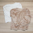 ◇ 《 chocol raffine robe まとめ売り2点セット サイズF フリース シンプル 無地 カットソー レディース 》 E 【中古】