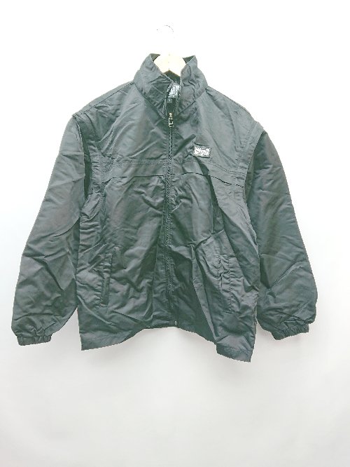 ◇ ◎ BODYMAKWR ロゴ ワッペン 2way 長袖 マウンテンパーカー サイズM ブラック レディース・メンズ P 【中古】