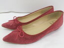 ◇ Odette e Odile UNITED ARROWS ポインテッドトゥ パンプス バレエ シューズ サイズ22 レッド レディース E 【中古】
