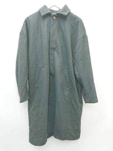 ◇ ZIP FIVE ジップファイブ シンプル ウール混 ロング 長袖 チェスター コート サイズ M ブラック メンズ P 【中古】 ◇ ZIP FIVE ジップファイブ シンプル ウール混 ロング 長袖 チェスター コート サイズ M ブラック メンズ P 【中古】
