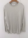 ◇ OPAQUE.CLIP オペークドットクリップ サイドスリット 長袖 Tシャツ カットソー サイズ36/S オリーブ系 レディース E 【中古】