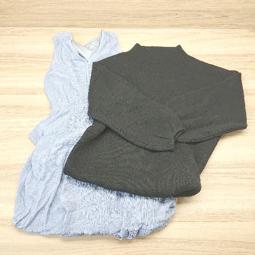 ◇ 《 GRL グレイル まとめ商品 2点セット サイズF.L ケーブル 裏地 シンプル ニット ワンピース レディース 》 E 【中古】