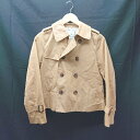 ◇ ROPE PICNIC フロントボタン ポケット コットン 長袖 ジャケット コート サイズ38 ライトブラウン レディース メンズ E 【中古】
