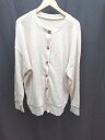 ◇ classicalelf 無地 フロントボタン ポリエステル 長袖 カーディガン サイズXL アイボリー レディース メンズ E 【中古】