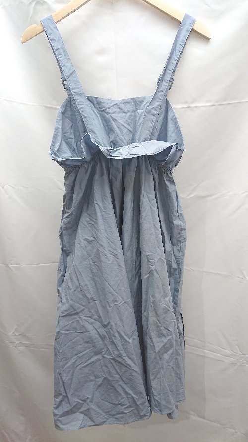 ◇ KBF ケービーエフ URBAN RESEARCH くすみカラー 綺麗め フレア 夏 ロング ワンピース サイズOne ブルー レディース E 【中古】