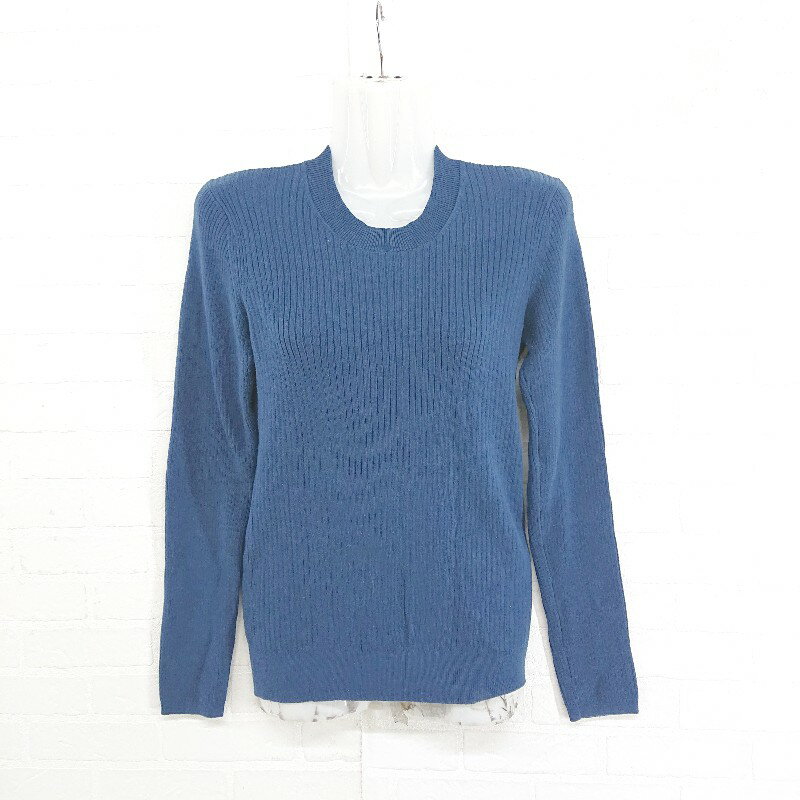 ◇ Ray BEAMS レイ ビームス コットンニット 長袖 カットソー ネイビー レディース E 【中古】(4)
