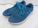 ◇ UNDER ARMOUR GS CHARGED PURSUIT 2 3022860-402 キッズ 子供靴 スニーカー シューズ サイズ24.0cm ブルー...