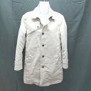 ■ nicholson&nicholson ニコルソンアンドニコルソン メンズライク 綺麗め 長袖 コート サイズ48 ベージュ レディース E 【中古】