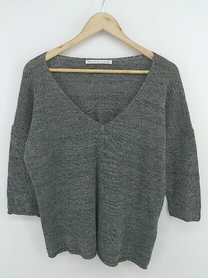 ◇ SPICK AND SPAN Pour Belle Femme スピックアンドスパン ラメ 長袖 ニット セーター グレー系 レディース E 【中古】