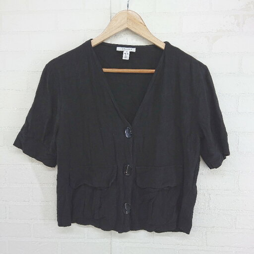 ◇ TOPSHOP トップショップ 3B 半袖 シャツ ジャケット サイズUK10 EUR 38 US 6 ブラック レディース E 【中古】 ◇ TOPSHOP トップショップ 3B 半袖 シャツ ジャケット サイズUK10 EUR 38 US 6 ブラック レディース E 【中古】
