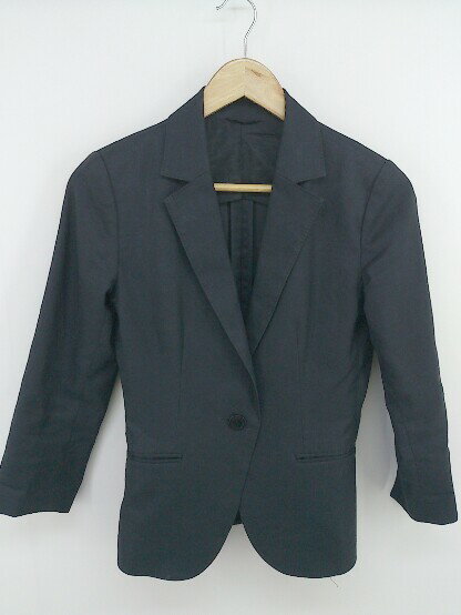 ◇ THE SUIT COMPANY ザ スーツカンパニー 1B 長袖 ジャケット サイズ38 ネイビー レディース E 【中古】