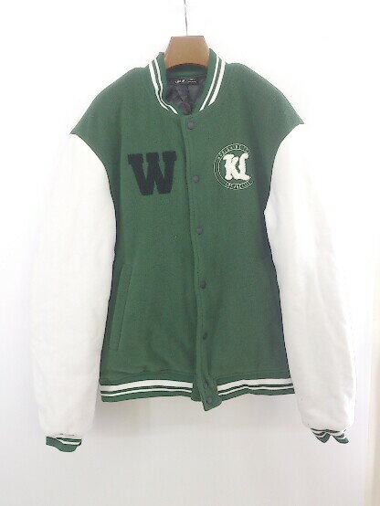 ■ SHEIN シーイン 中綿 長袖 ジャケット ブルゾン サイズL グリーン ホワイト系 メンズ E 【中古】のサムネイル