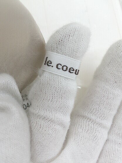 ◇ le.coeur blanc ルクールブラン フロントスリット 膝下丈 タイト スカート サイズ36 ベージュ系 レディース E 【中古】