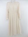 ◇ chocol raffine robe ショコラ フィネ ローブ 長袖 膝下丈 ワンピース ベージュ系 レディース E 【中古】(4)