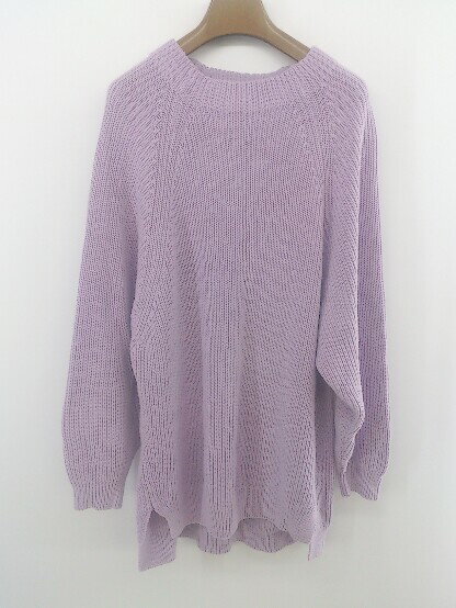 ◇ KBF ケービーエフ URBAN RESEARCH 長袖 ニット セーター サイズONE パープル系 レディース E 【中古】