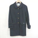 ◇ Couleurs di TOPKAPI 長袖 ステンカラーコート サイズ 2 ブラック レディース E 【中古】(4)