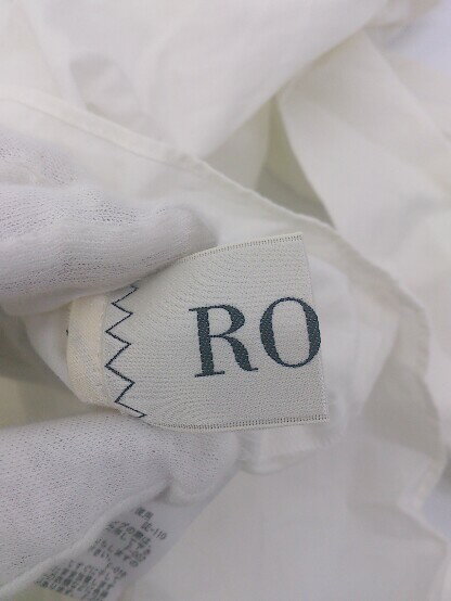 ◇ ROPE' ロペ Vネック 長袖 ブラウス カットソー サイズ38 ホワイト系 レディース E 【中古】