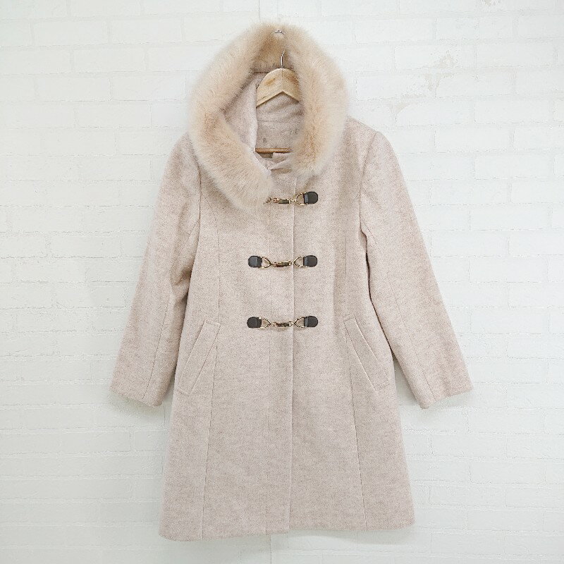 ◇ MAJESTIC LEGON マジェスティック レゴン フェイクファー 長袖 コート サイズS ピンク系 レディース E 【中古】