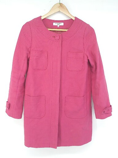 ◇ NATURAL BEAUTY BASIC ナチュラルビューティーベーシック ノーカラー 長袖 コート サイズM ピンク系 レディース E 【中古】 ◇ NATURAL BEAUTY BASIC ナチュラルビューティーベーシック ノーカラー 長袖 コート サイズM ピンク系 レディース E 【中古】