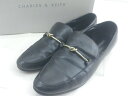 ◇ ◎ CHARLES & KEITH チャールズ&キース Metal Knot ローファー シューズ サイズ 40 ブラック レディース E 【中古】