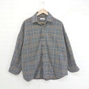 ◇ WEGO ウィゴー チェック柄 長袖 CPOジャケット サイズM グレー系 マルチ レディース メンズ E 【中古】