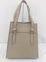 ◇ Khaju カージュ SHIPS シップス レザー スクエア ハンド バッグ ベージュ レディース E 【中古】