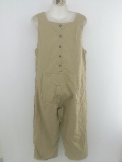 ◇ ap retro アプレトロ ノースリーブ オールインワン サイズF ベージュ系 レディース P 【中古】