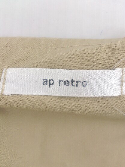 ◇ ap retro アプレトロ ノースリーブ オールインワン サイズF ベージュ系 レディース P 【中古】