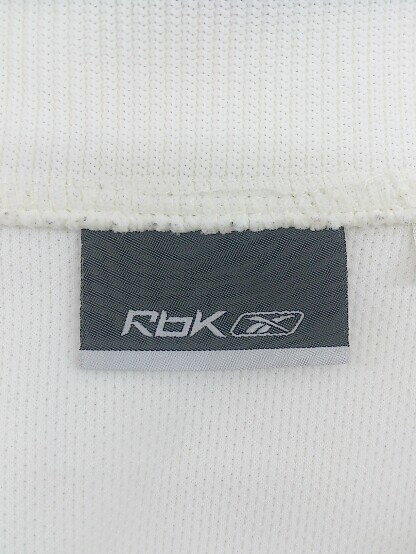 ◇ Reebok リーボック 配色 プリント ジップアップ 長袖 ジャケット サイズM オフホワイト ネイビー レッド メンズ P 【中古】