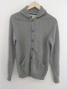 ◇ BEAUTY & YOUTH UNITED ARROWS ウール100% 長袖 ニット カーディガン サイズL グレー メンズ P 【中古】