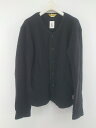 ◇ PENNEYS ぺニーズ ノーカラー 裏起毛 長袖 カーディガン ブラック レディース P 【中古】