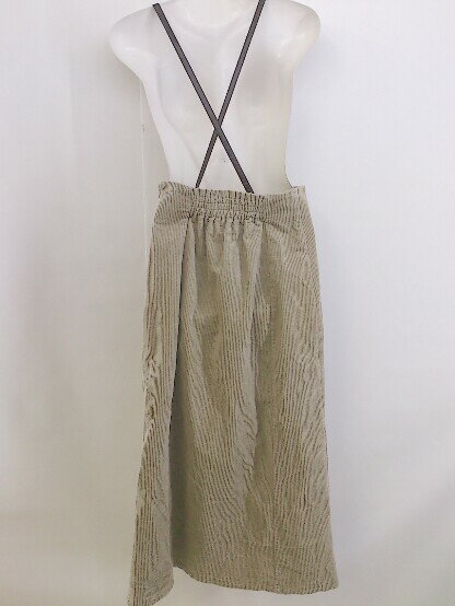 ◇ SENSE OF PLACE by URBAN RESEARCH サス付 コーデュロイ ロング ナロー スカート サイズS ベージュ レディース P 【中古】