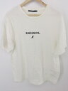 ◇ CIAOPANIC チャオパニック × KANGOL カンゴール ロゴ 刺繍 半袖 Tシャツ カットソー サイズM オフホワイト メンズ P 【中古】