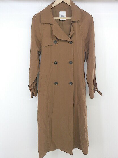 ◇ ◎ ROSE BUD ローズバッド 長袖 トレンチコート サイズF ブラウン レディース P 【中古】