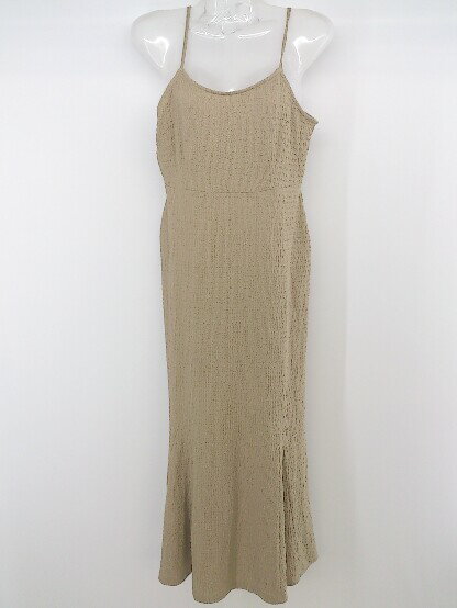 ◇ apres jour アプレジュール キャミソール ロング ワンピース サイズF ベージュ レディース P 【中古】
