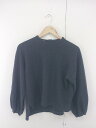 ◇ FLORENT フローレント ウール混 バックジップ 長袖 プルオーバー カットソー チャコールグレー レディース P 【中古】