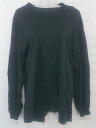 ◇ STYLEMIXER スタイルミキサー 前後非対称 長袖 Tシャツ カットソー サイズF ブラック レディース P 【中古】(4)