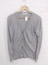 ◇ UNITED ARROWS ユナイテッドアローズ コットン 長袖 ニット カーディガン グレー レディース P 【中古】