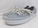 ◇ VANS ヴァンズ500714 オーセンティック ローカットスニーカー シューズ サイズ23cm グレー系 レディース P 【中古】