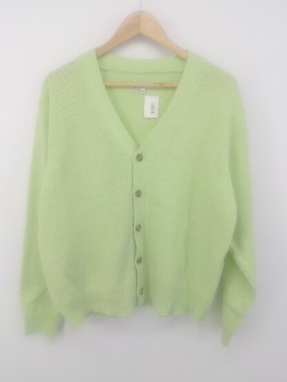 ◇ SPOC STORE スポックストア ニット 長袖 カーディガン サイズM ライトグリーン系 レディース メンズ E 【中古】