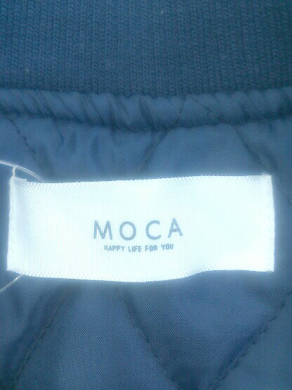 ◇ select MOCA セレクトモカ ジップアップ 中綿 長袖 MA-1 ジャケット サイズ M ネイビー レディース E 【中古】