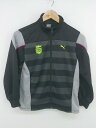 ◇ PUMA プーマ キッズ ジップアップ ジャケット ジャージ サイズ140 ブラック メンズ E 【中古】